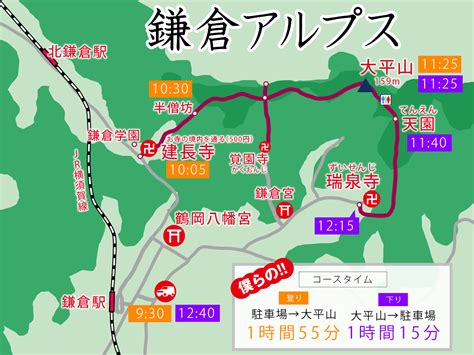 天園地方|天園ハイキングコース (鎌倉アルプス)を歩こう｜鎌倉紀